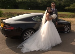 Aston Martin wedding car