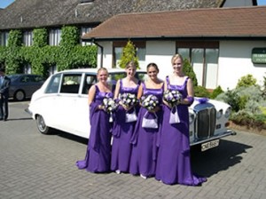 Daimler and bridesmaids